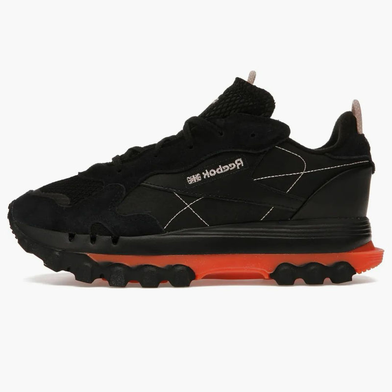 Reebok Classic Leather Cardi B Black Fiery Orange (Dámské)
