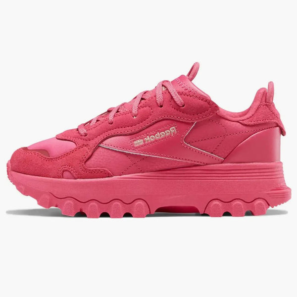 Reebok Classic in pelle cardi b semi inseguimento rosa (GS)