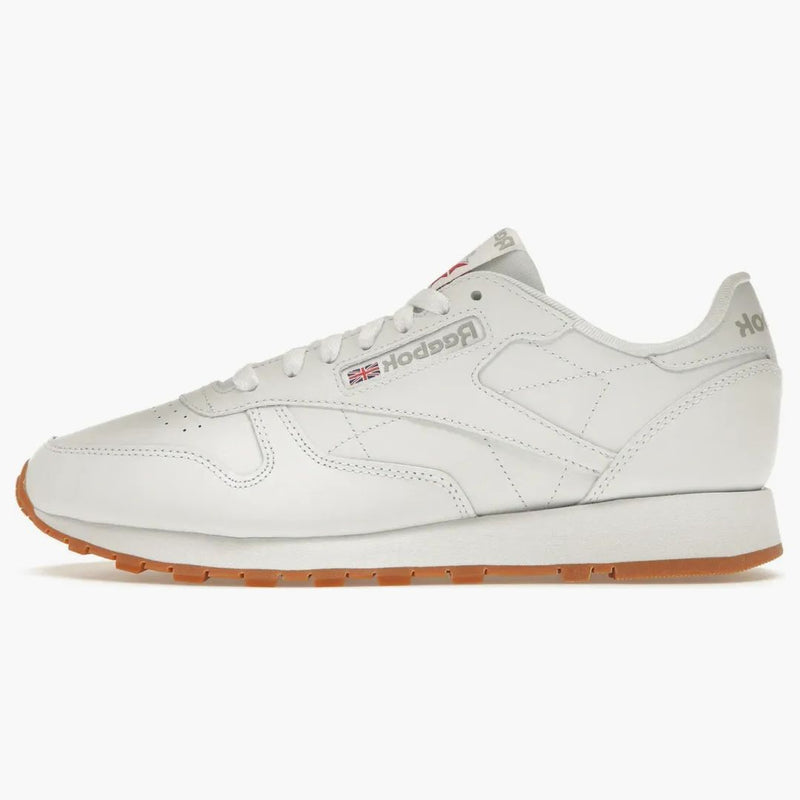 Reebok clásico calzado de cuero chicle blanco