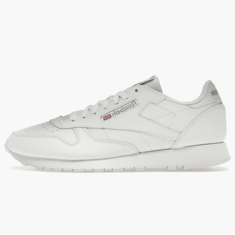 Reebok clásico calzado de cuero blanco