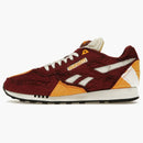 Reebok Classic Leather Bump Market Classic Borgoña