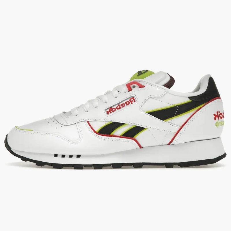 Reebok Classic Leather the Pump White Acid Yellow