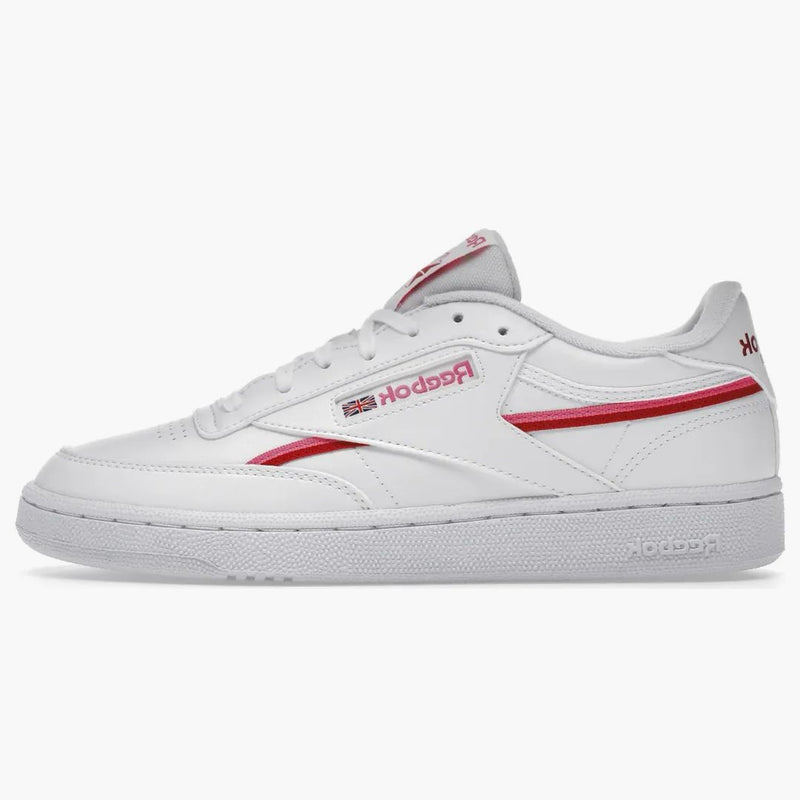 Reebok Club C 85 Vegan White Atomic Pink (women's)