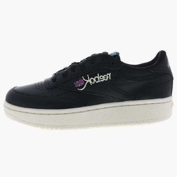 Reebok Club C Double Black Chalk Laser Pink (mujer)