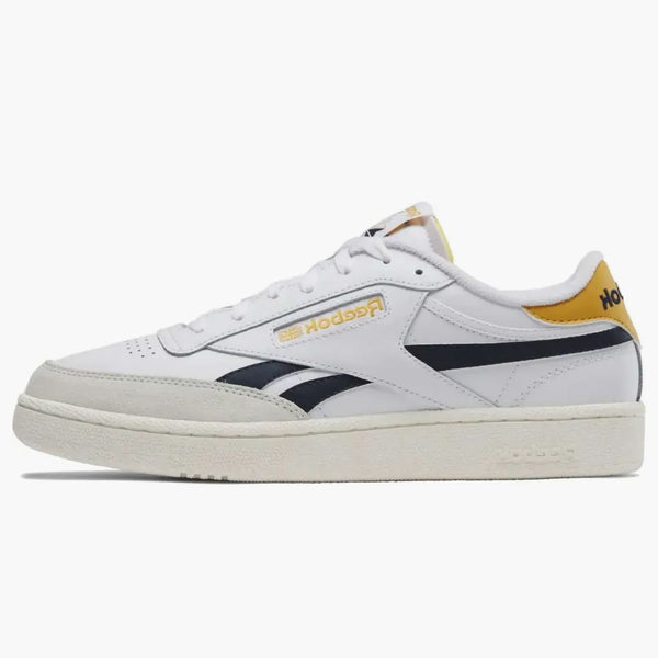 Reebok Club C Revenge White Navy Retro Gold