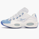 Reebok Question Low Patent Toe Carolina Blue