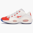 Reebok Question Low Patent toe Orange