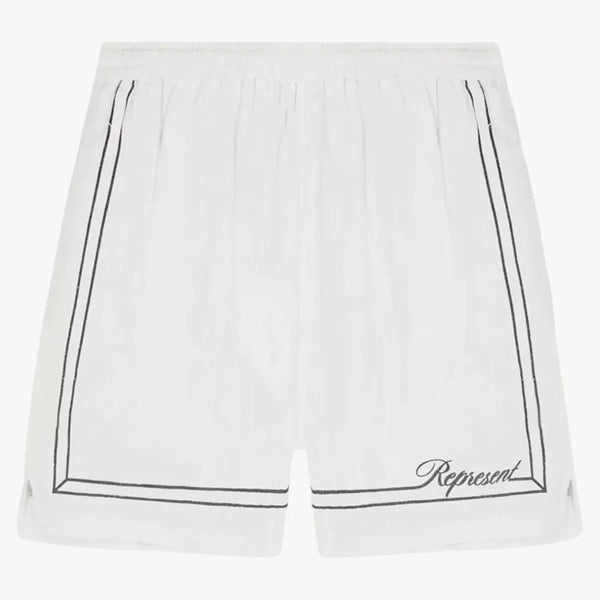 Represent Border Short Whisper White