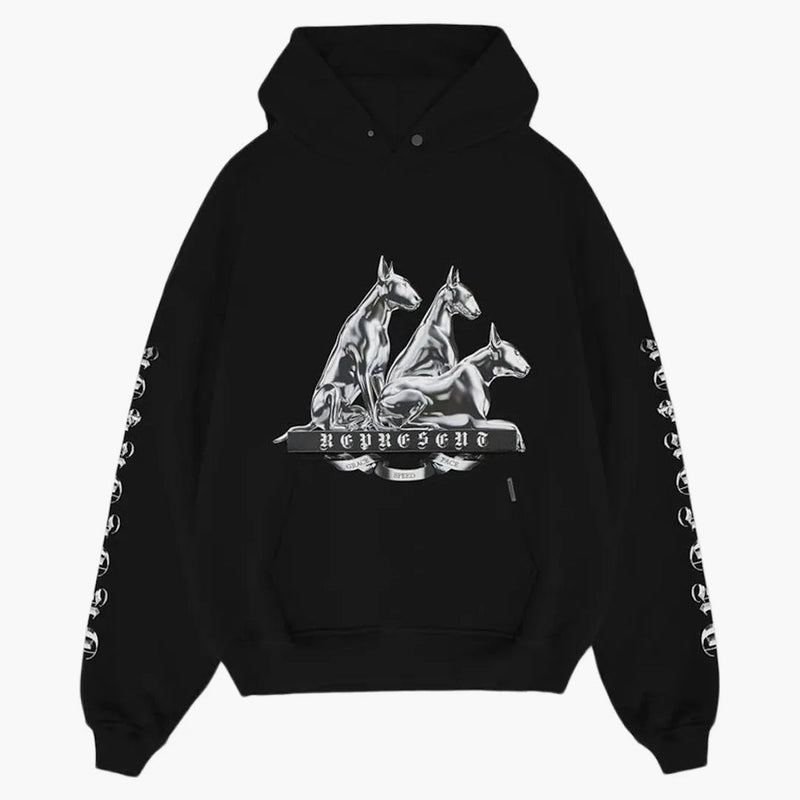 Reprezentovat býka Terrier Hoodie Jet Black