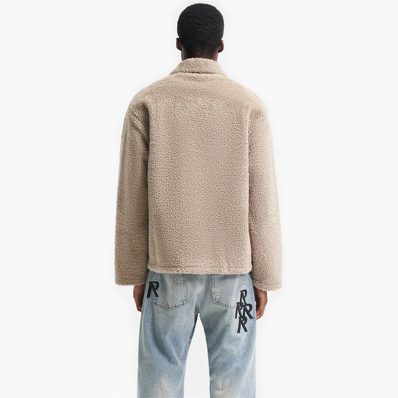 Represent Fleece Pullover Zip Shirt Mushroom Modell Rückseite