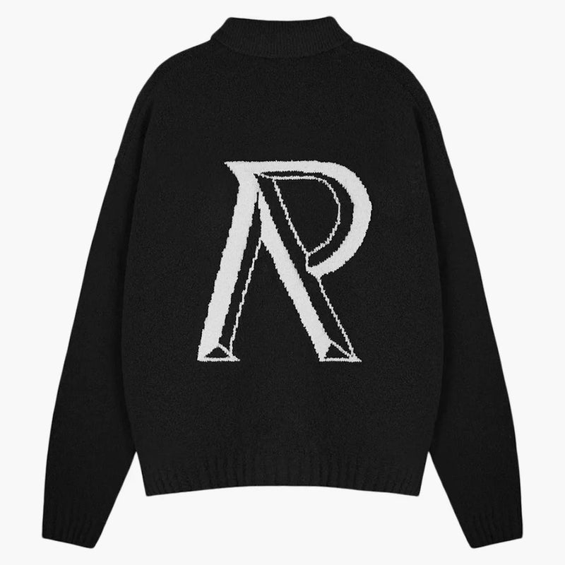 Represent Initial Boucle Polo Jet Black