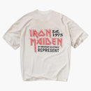 Represent Iron Maiden Anniversary T-shirt Washed Ecru