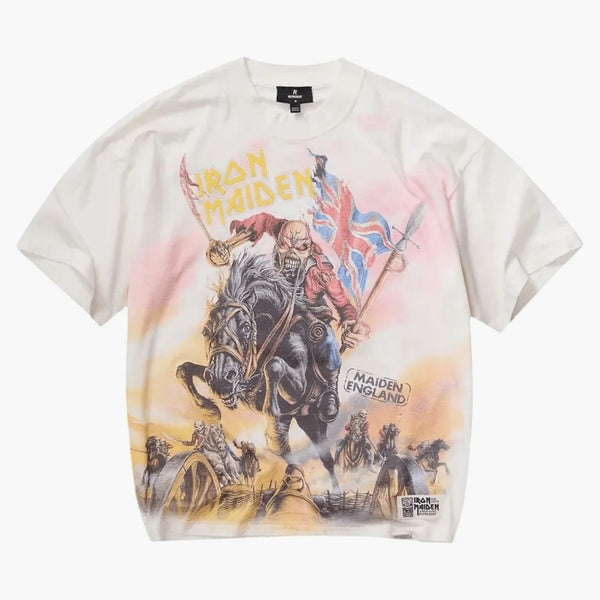 Represent Iron Maiden Steed T-shirt Flat White