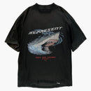 Represent Only the Strong Survive Shark T-Shirt Vintage Black