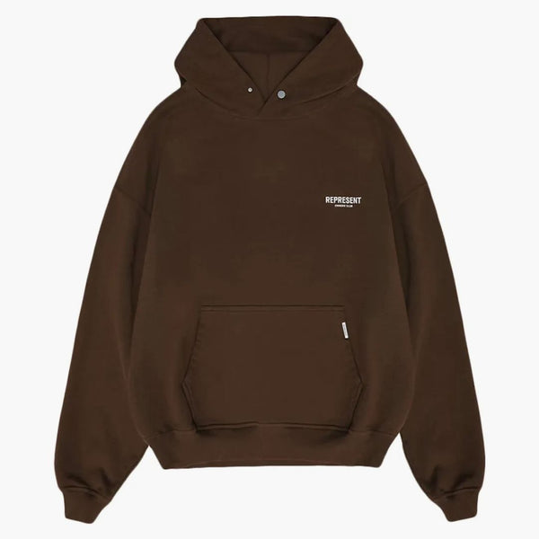 Zastupujte majitel's Club Hoodie Brown/White