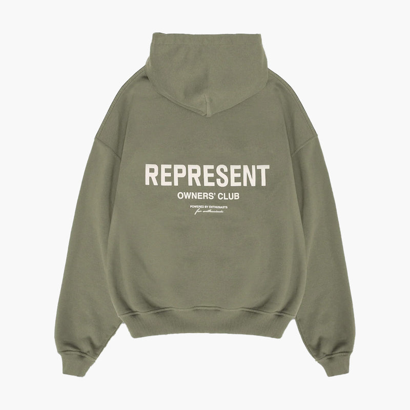 Represent Owners Club Hoodie Olive Rückseite