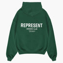Represent Owner's Club Hoodie Racing Green/White