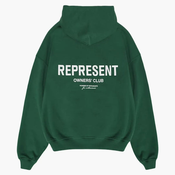 Zastupujte majitel's Club Hoodie Racing Green/White
