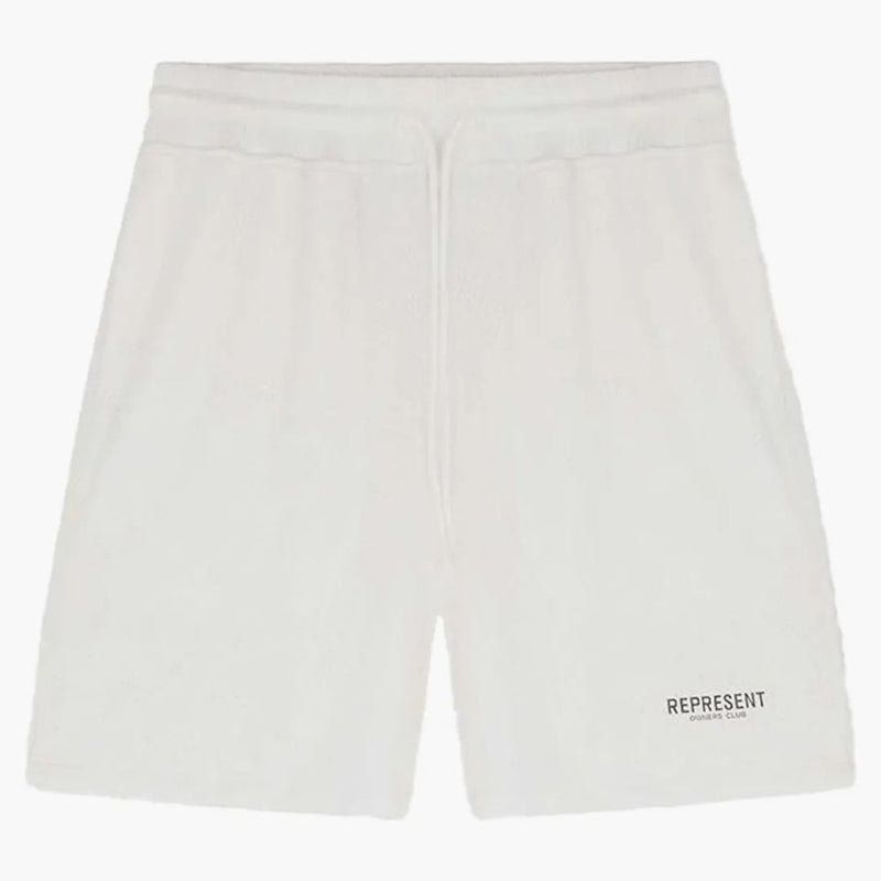Represent Owners Club Mesh Shorts Flat White