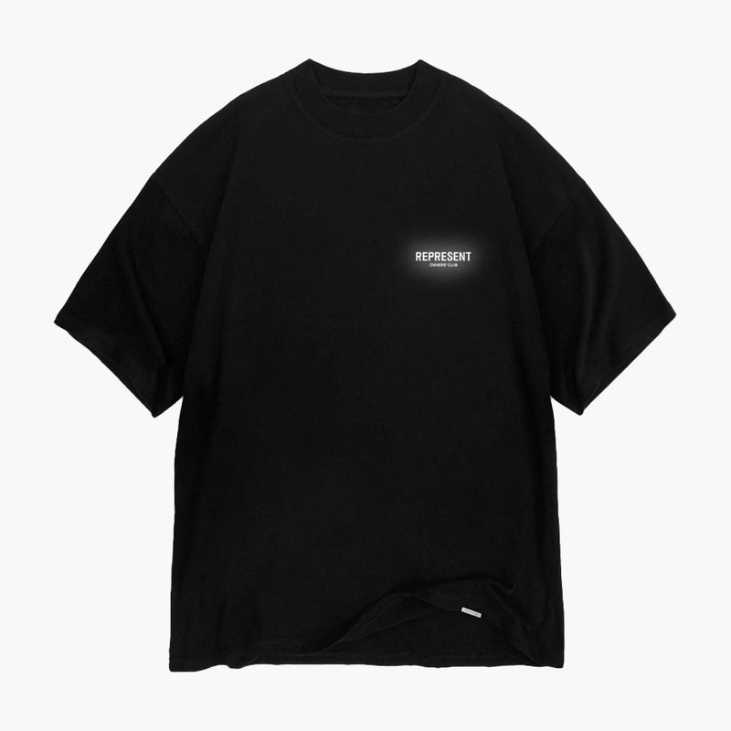 Represent Owners Club T-Shirt Black Reflective Leuchtend