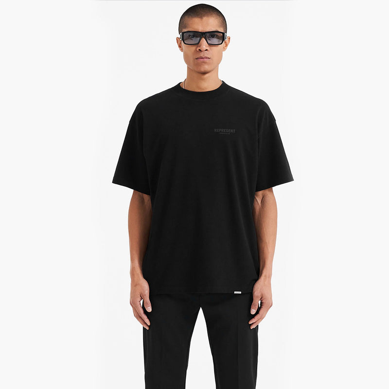 Represent Owners Club T-Shirt Black Reflective Modell