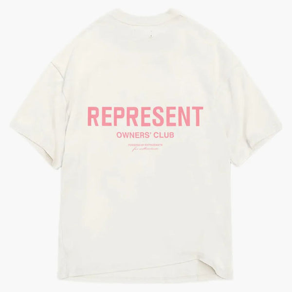 Represent Owners Club T-shirt Flat White/bubblegum