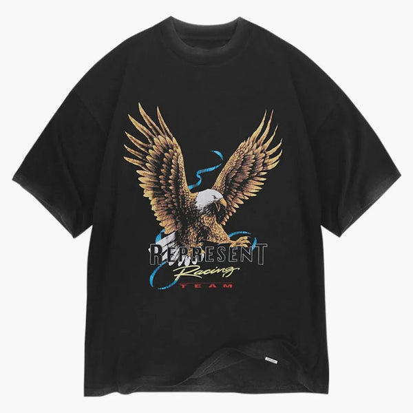 Reprezentovat závodní týmové Eagle tričko Vintage Black