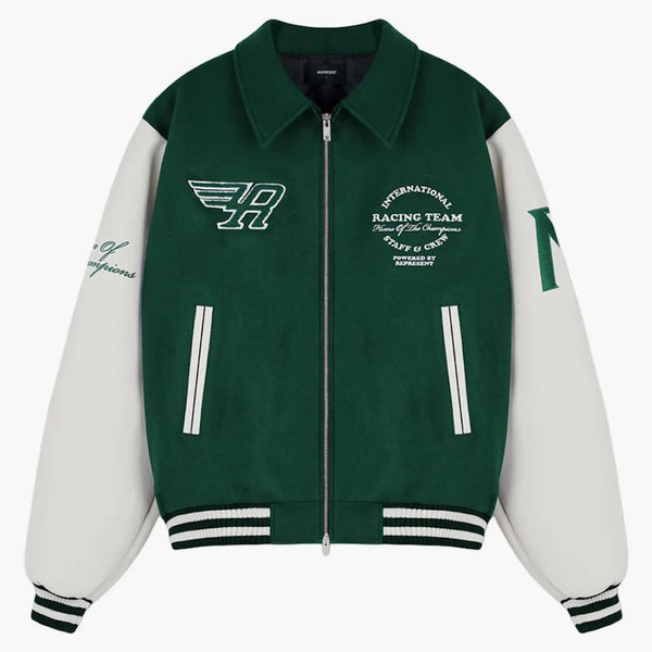 Představují závodní týmový tým Varsity Jacket Racing Green