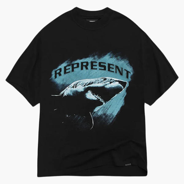 Represent Shark T-shirt Black