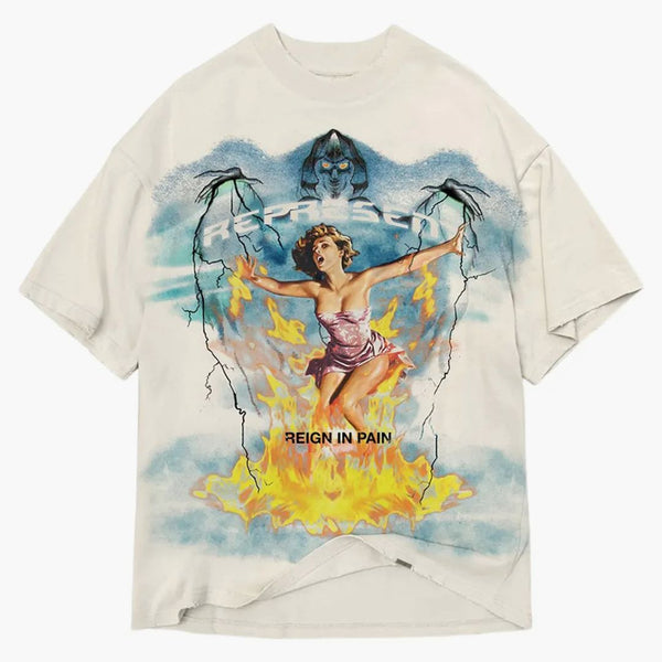 Represent Spirit Reaper Reign In Pain T-shirt Vintage White