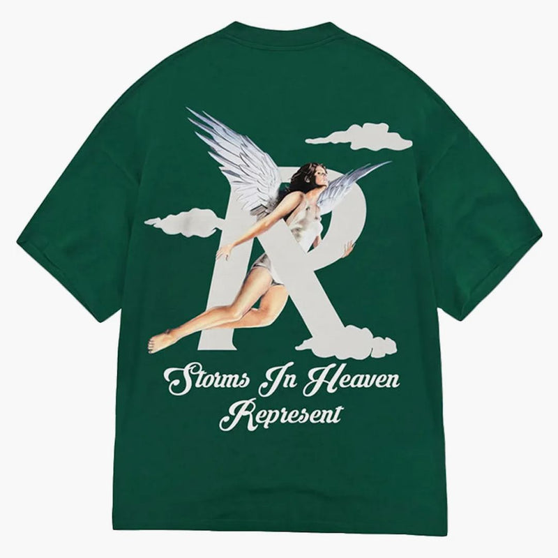 Representera stormar i himlen t-shirt racing grön