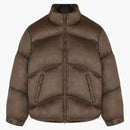 Represent Washed Puffer Jacket Brown