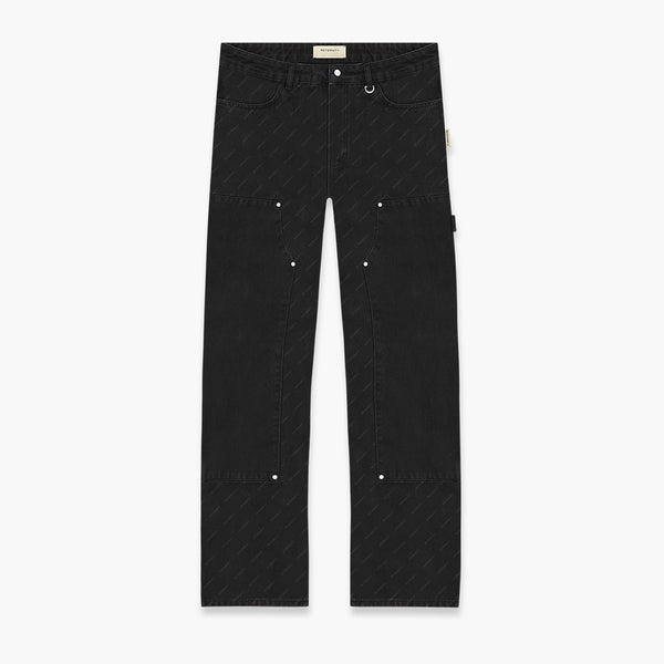 Reternity Monogram Carpenter Denim Black