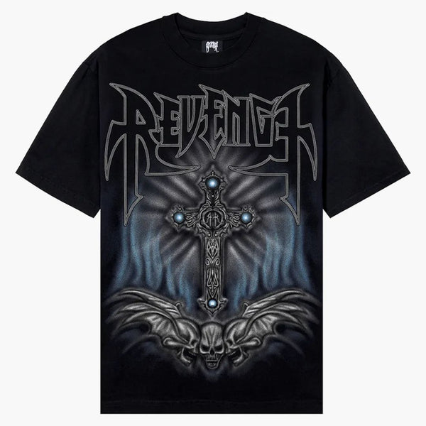 Revenge Airbrush Metal Tee Black