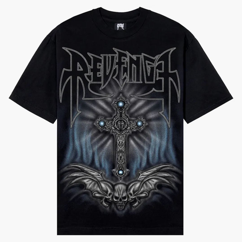 Revenge Airbrush Metal Tee Black