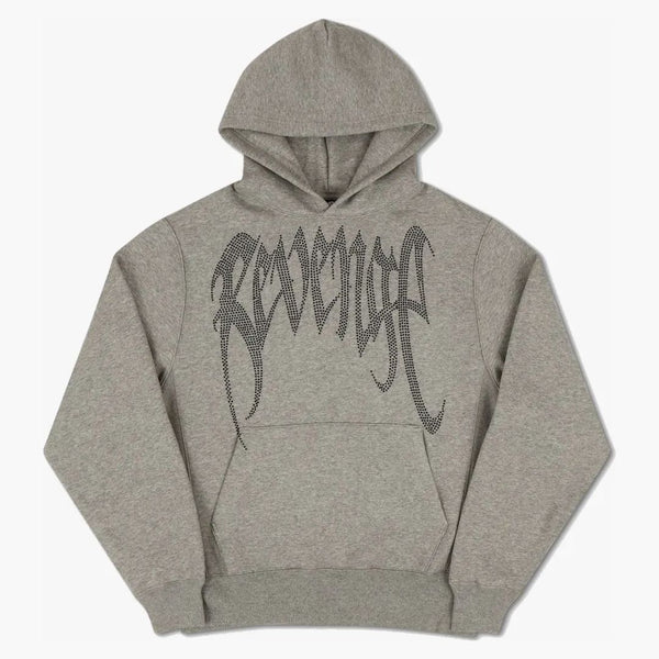 Revenge Bejeweled Arc Logo Hoodie Grey