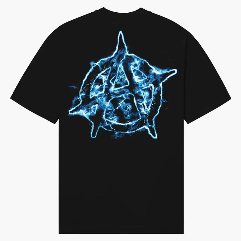 Revenge Blue Lightning Anarchy Tee Black
