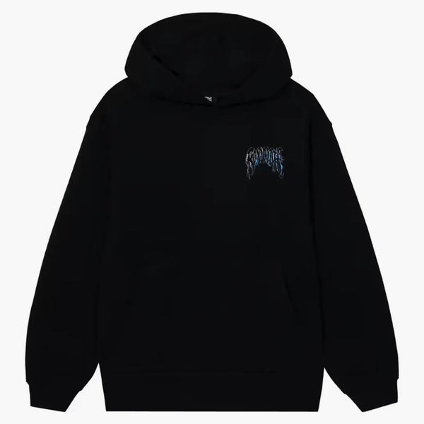 Revenge Blue Lightning Arch Logo Hoodie Black