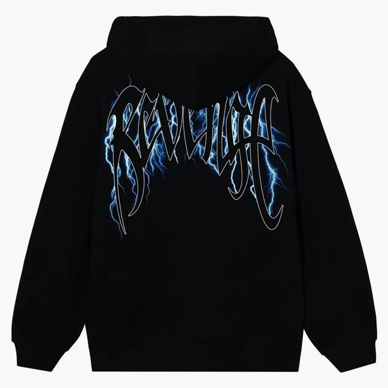 Pomsta Blue Lightning Arch Logo Logo Black