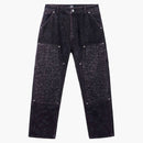 Catacumbas de venganza Pantalones de mezclilla carpintero lavado Borgoña