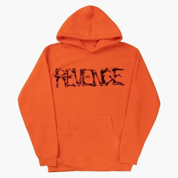 Revenge Durk Bones Hoodie Orange