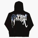 Venganza cielo sudadera con capucha negra