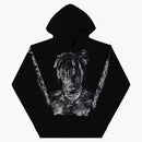 Revenge Juice WRLD 999 Graphite Portrait Hoodie Black