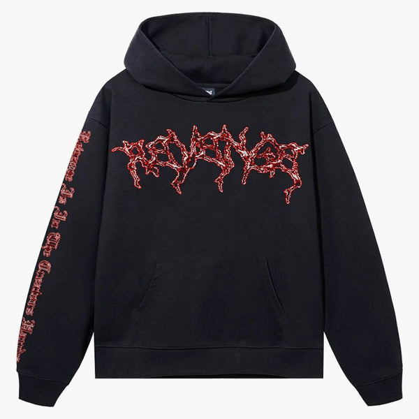 Pomsta Pixel Hoodie Black/Red