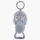 Revenge Skull Bottle Opener Keychain Black