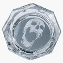 Revenge Skull Glass Ashtray White