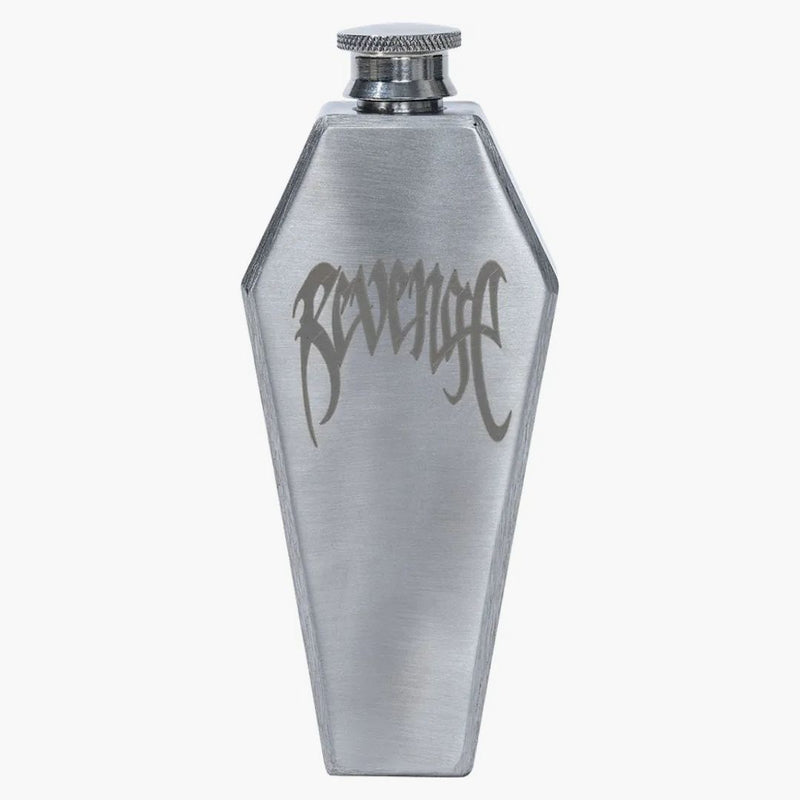 Vendetta Skull Metal Flask Silver