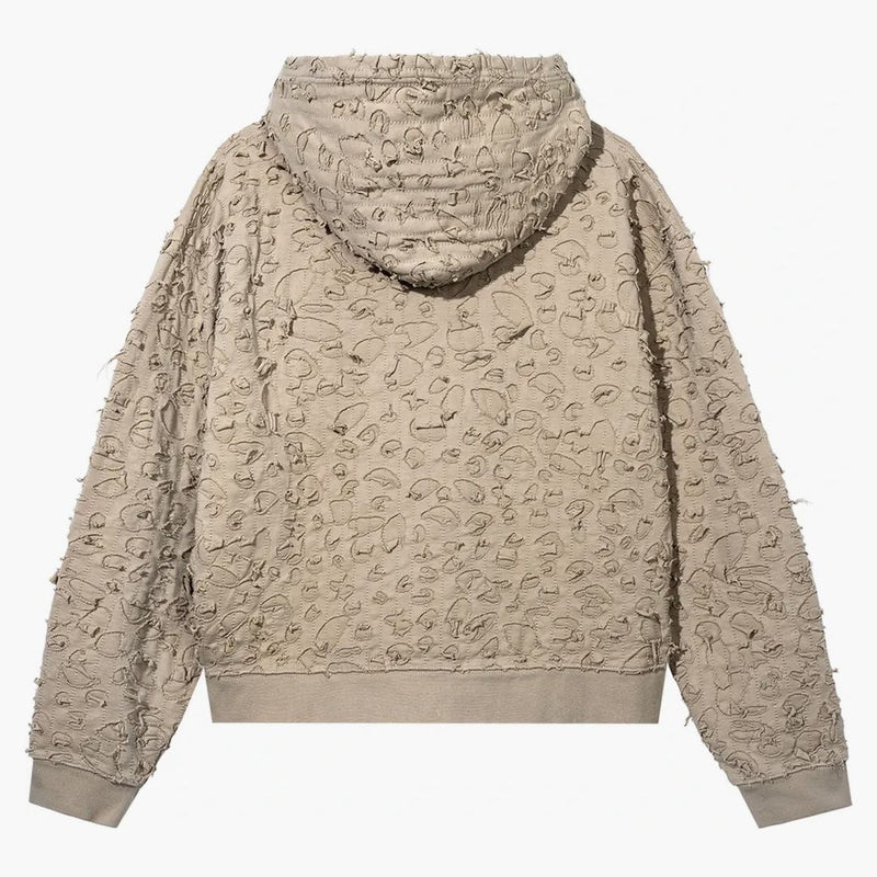 Revenge Thrashed Boro Arch Logo Hoodie Cream/black