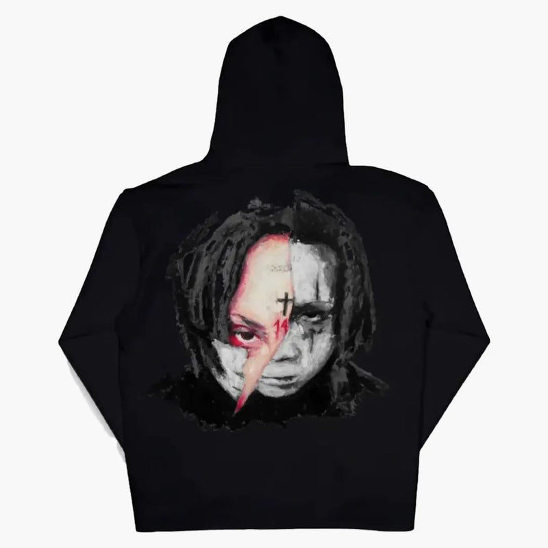 Pomsta Trippie Arch Logo Hoodie Black