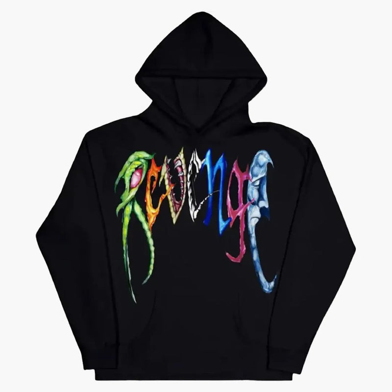 Pomsta Trippie Arch Logo Hoodie Black